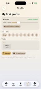 Handpan Lessons: Tabs & Tuner screenshot
