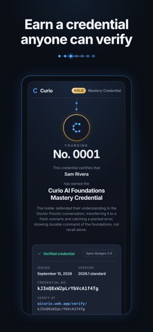 Curio: Learn AI, Prove It Screenshot 3 of 7