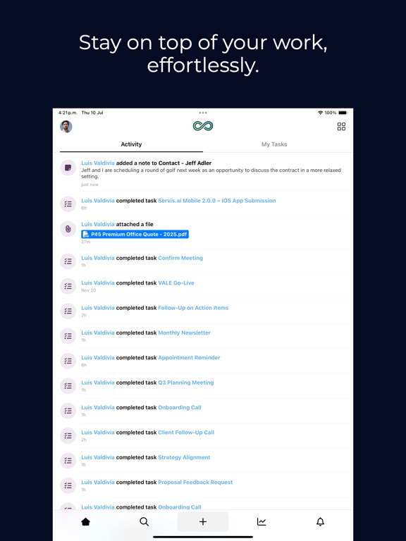 Servis.ai iPad screenshot