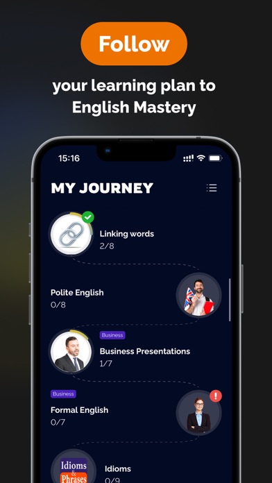 FluentJoy: Speak English iPhone screenshot 5 - Education app