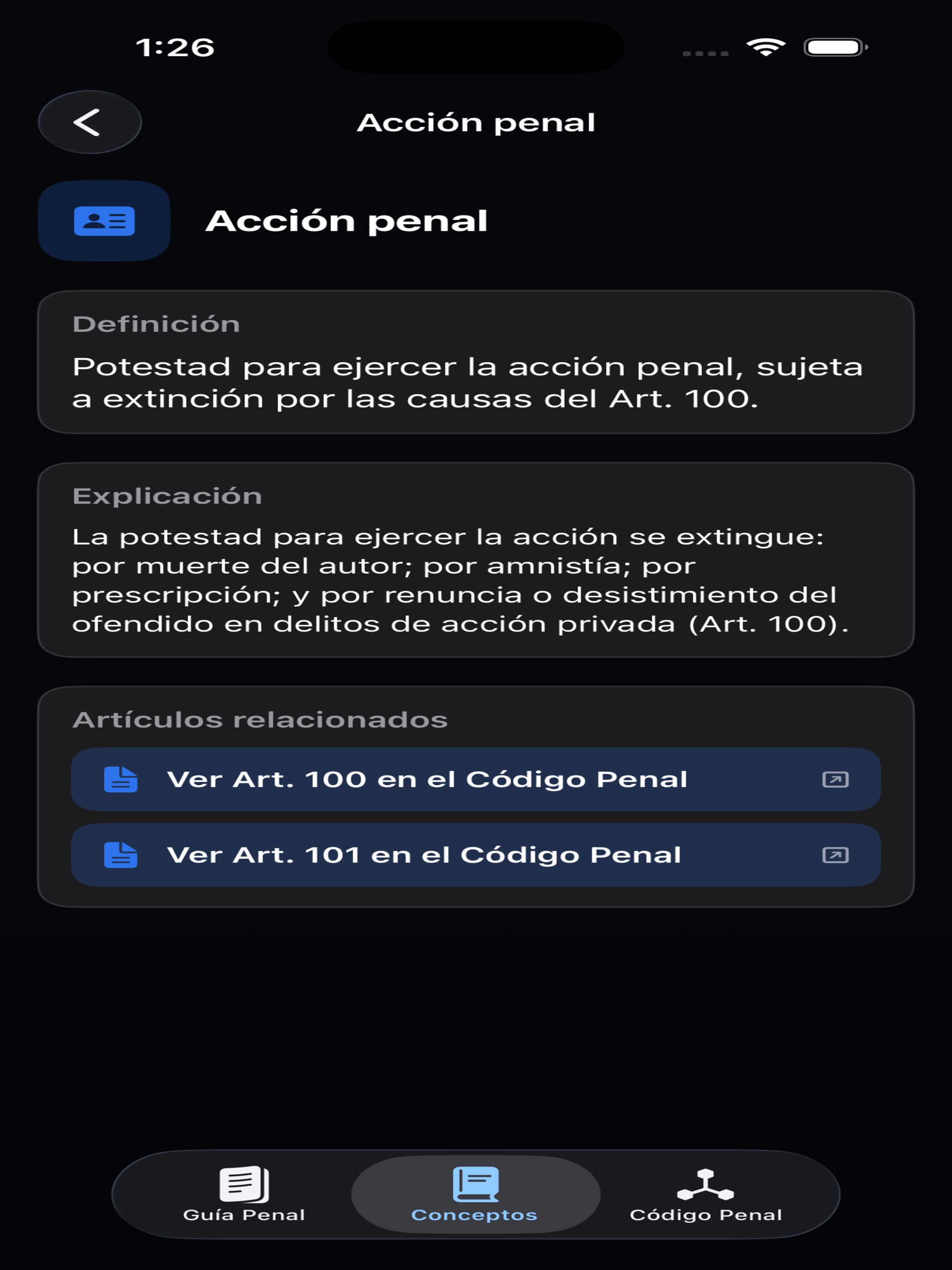 Código Penal de Bolivia screenshot 15