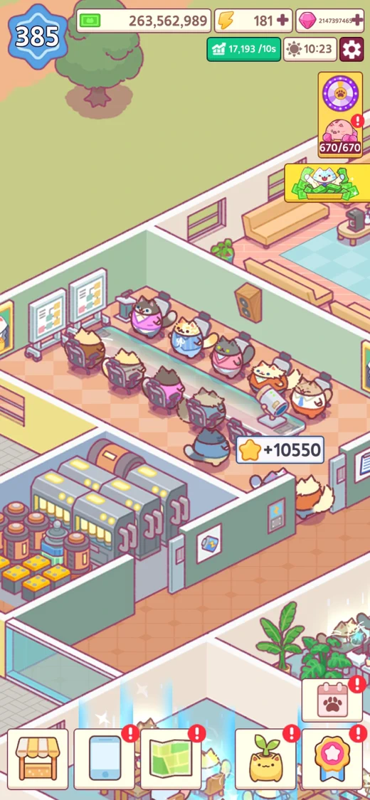 Office Cat: Idle Tycoon Games screenshot 2