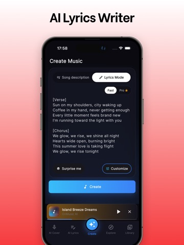 AI Song Generator: OnMusic AI iPad screenshot
