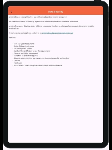 anytimeScan - Document Scanner iPad screenshot