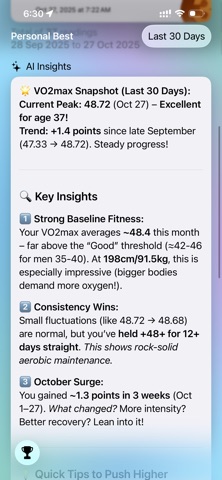 VO2 max Hero - AI Tracker Screenshot 3 of 3