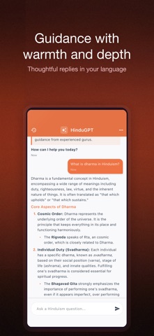 HinduGPT: Daily Inspiration iPhone screenshot