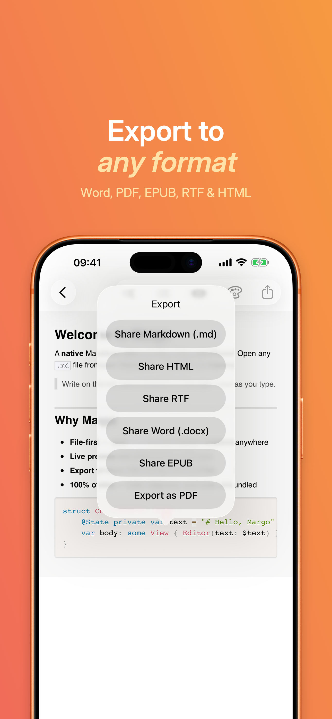Margo: Markdown Editor screenshot 4