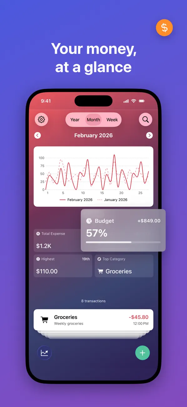 #2. Coins - Spending Tracker (iOS) Által: Yuzhou Zhu