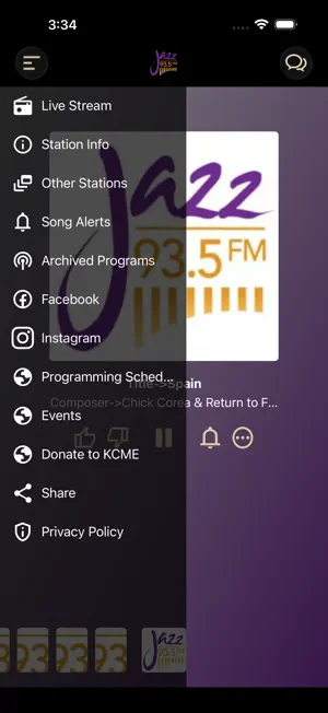 KCME Jazz 93.5 FM screenshot 2