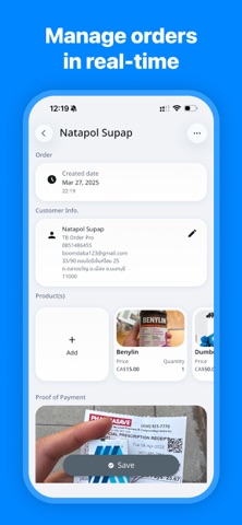 TB Order Pro screenshot