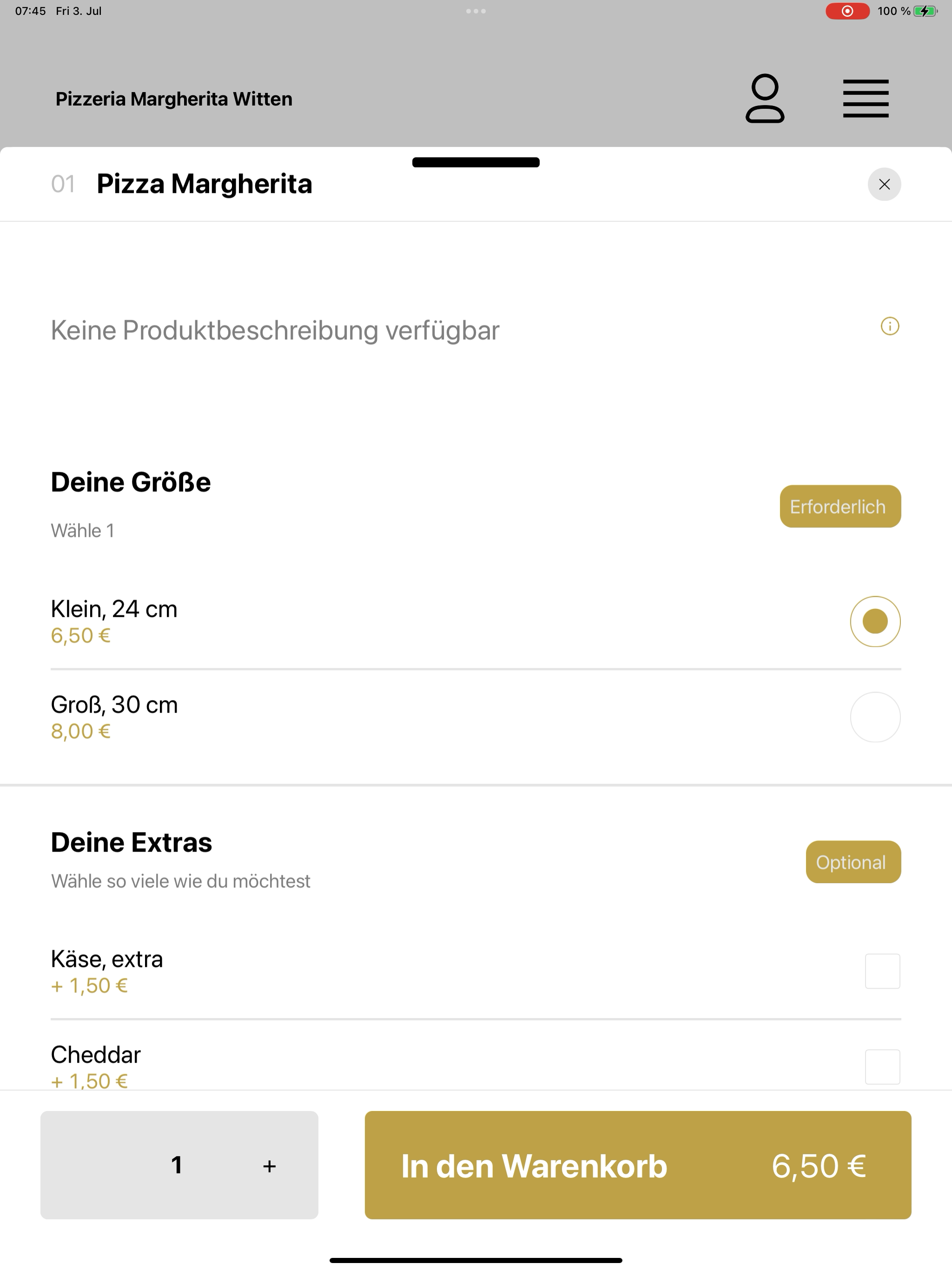Pizzeria Margherita Witten screenshot 16