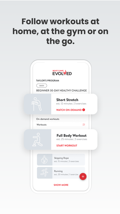 Boot Camp Evolved Screenshot