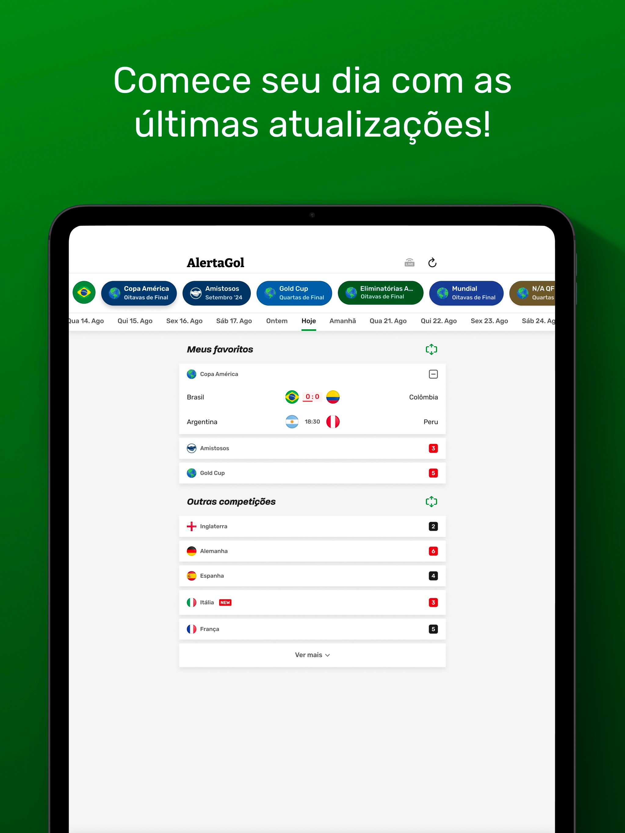 AlertaGol - Placar de Futebol