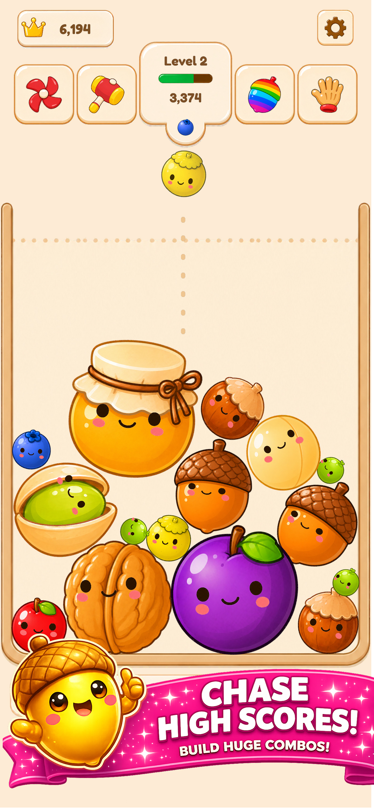 Squirrel Stash: Merge Fruits screenshot 5