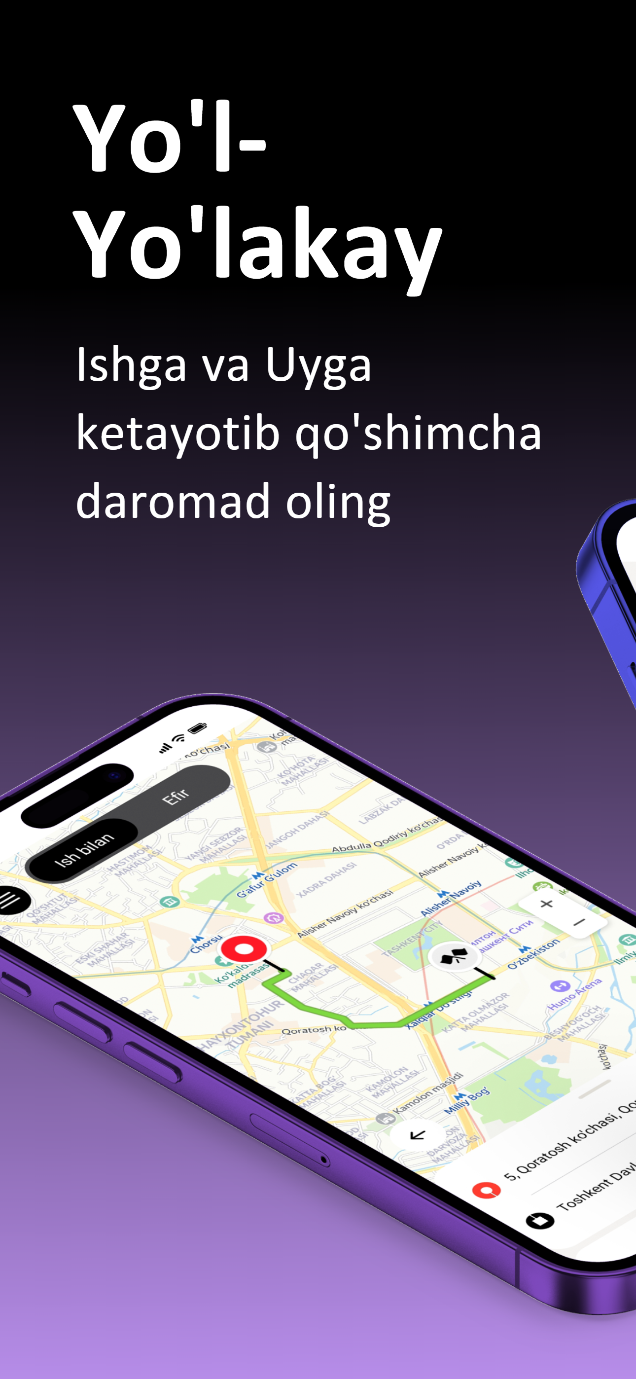 1Way Pro: Haydovchi ilovasi!
