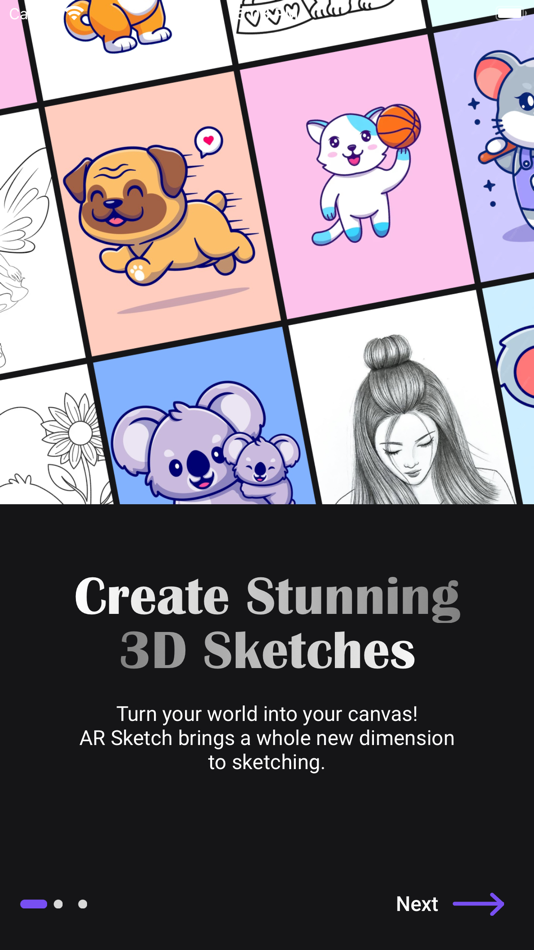 #1. AR Drawing Apps : AR Sketch (iOS) Podle: PRAGATI BYTE