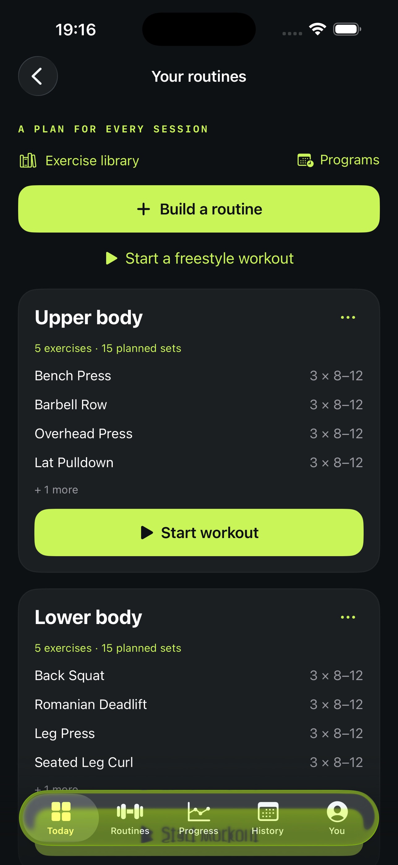 Screenshot 2 of LiftLog: Gym & Workout Log