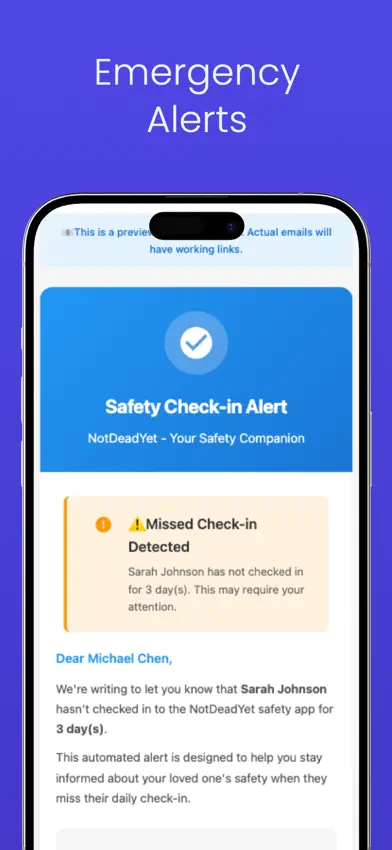 NotDeadYet: Daily Check-In screenshot 5