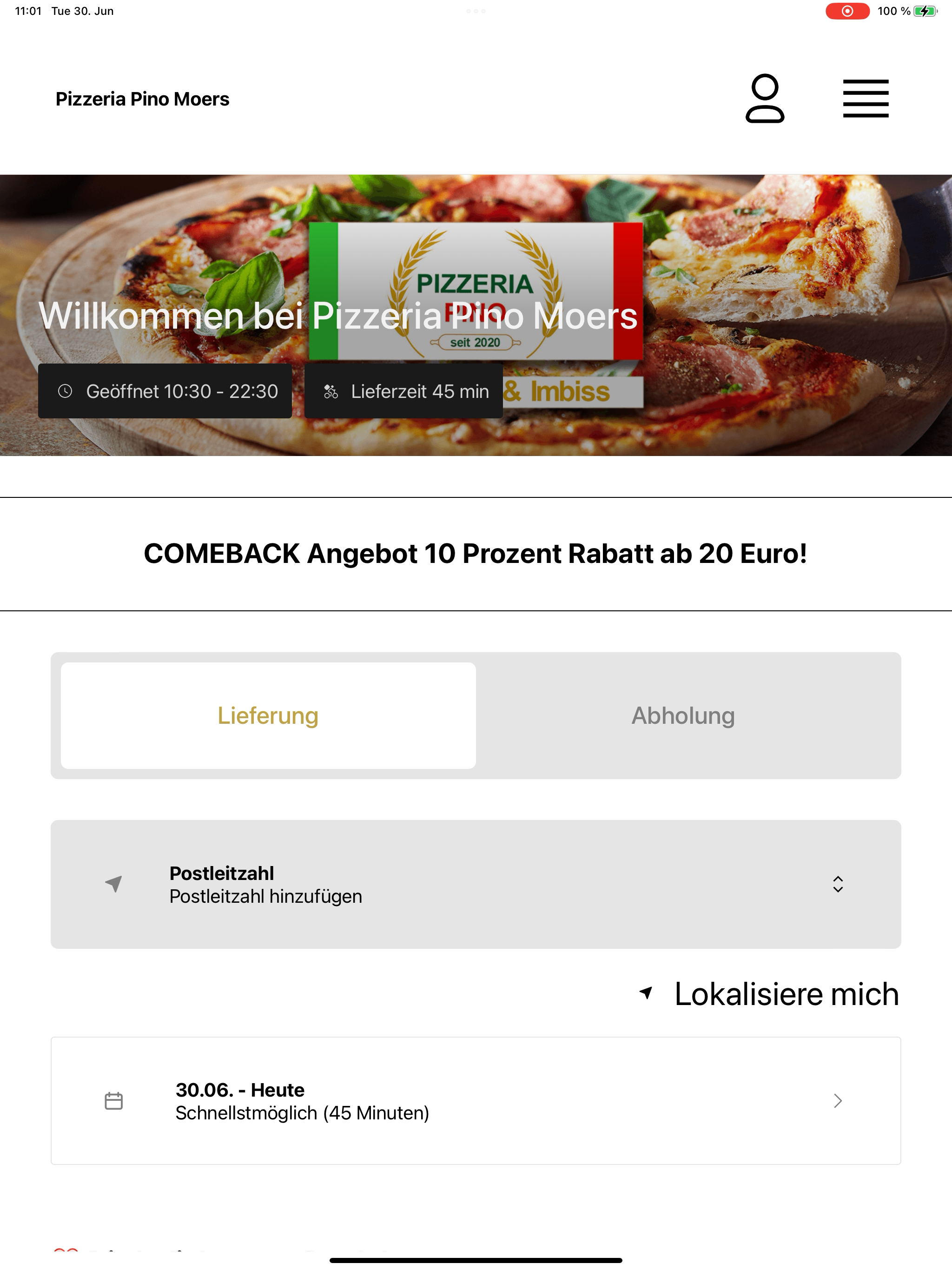 Pizzeria Pino Moers screenshot 10