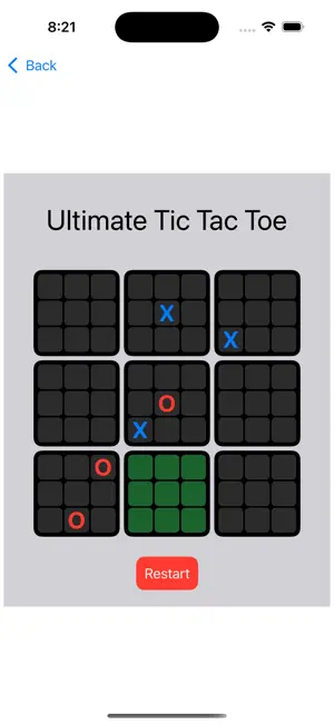 Ultimate Tic-Tac-Toe App screenshot 4