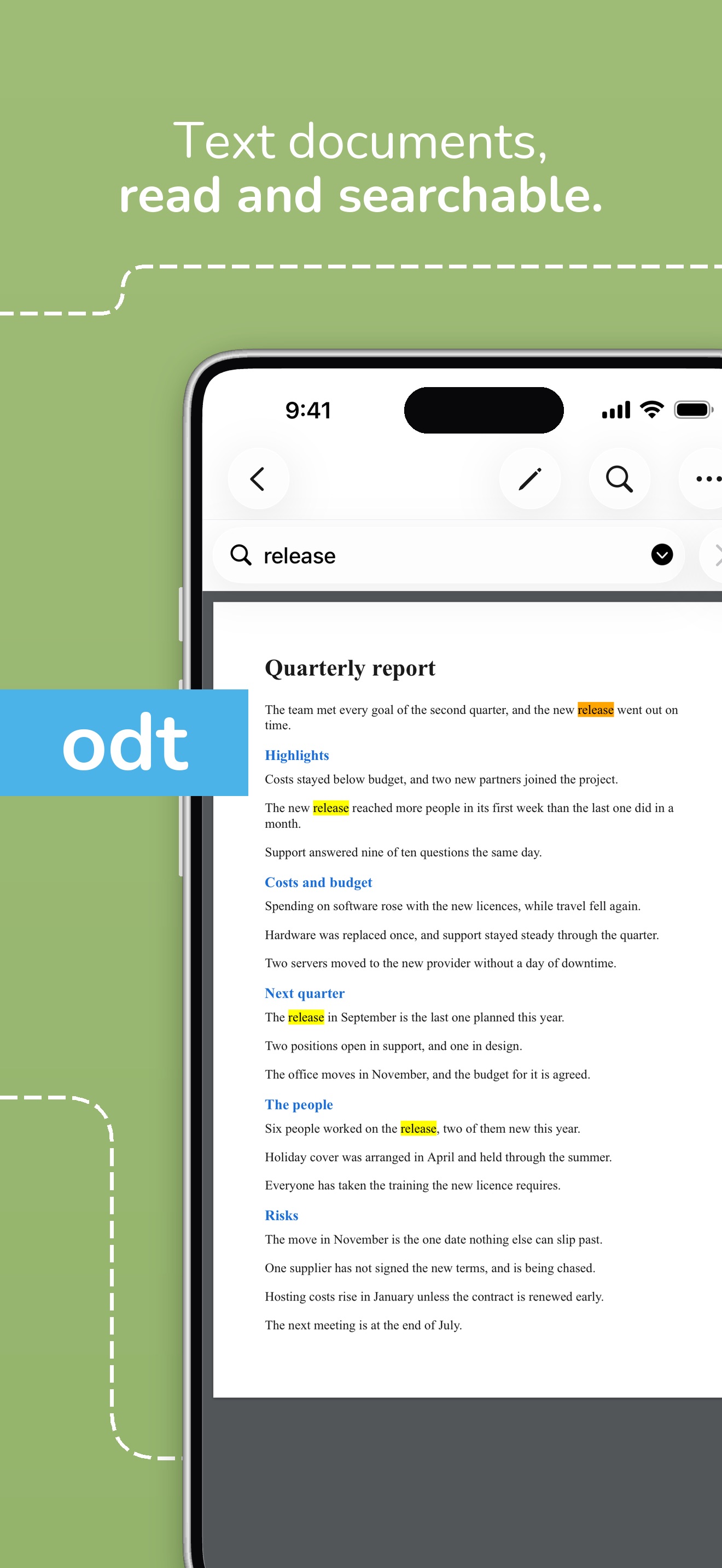 OpenDocument Reader Pro screenshot 2