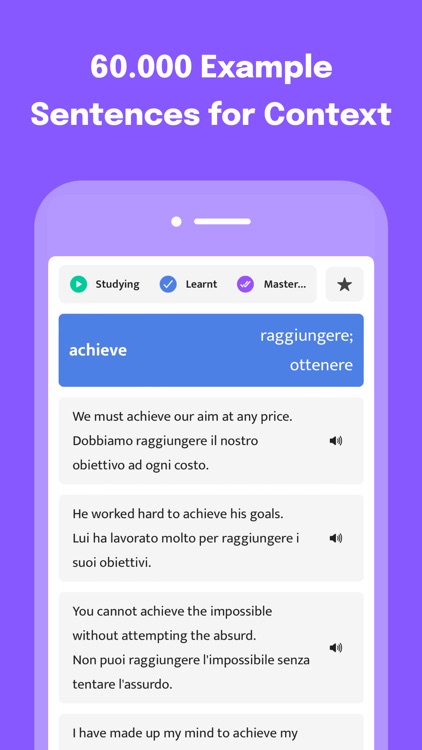 Most Common Italian Words