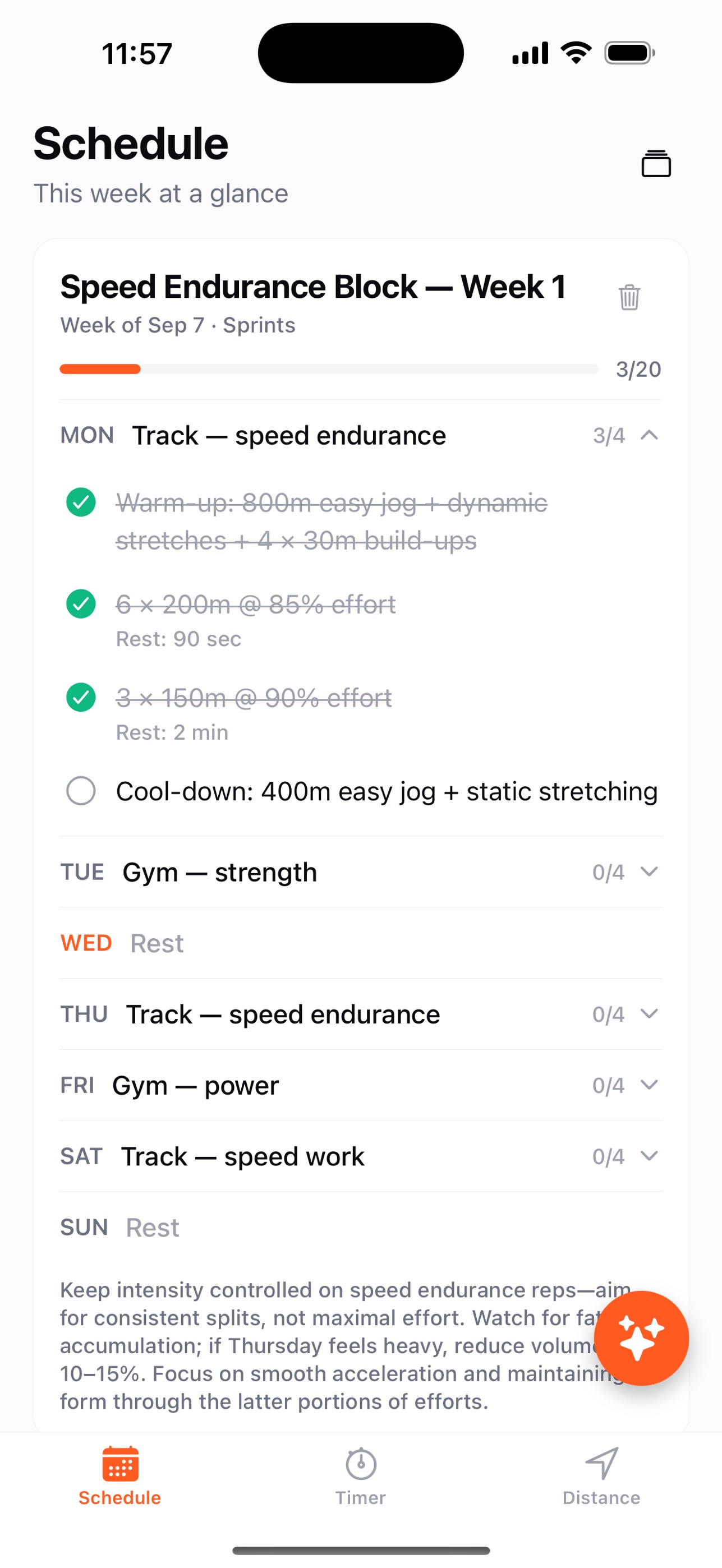 Screenshot 1 of TrackPlan: Track & Field