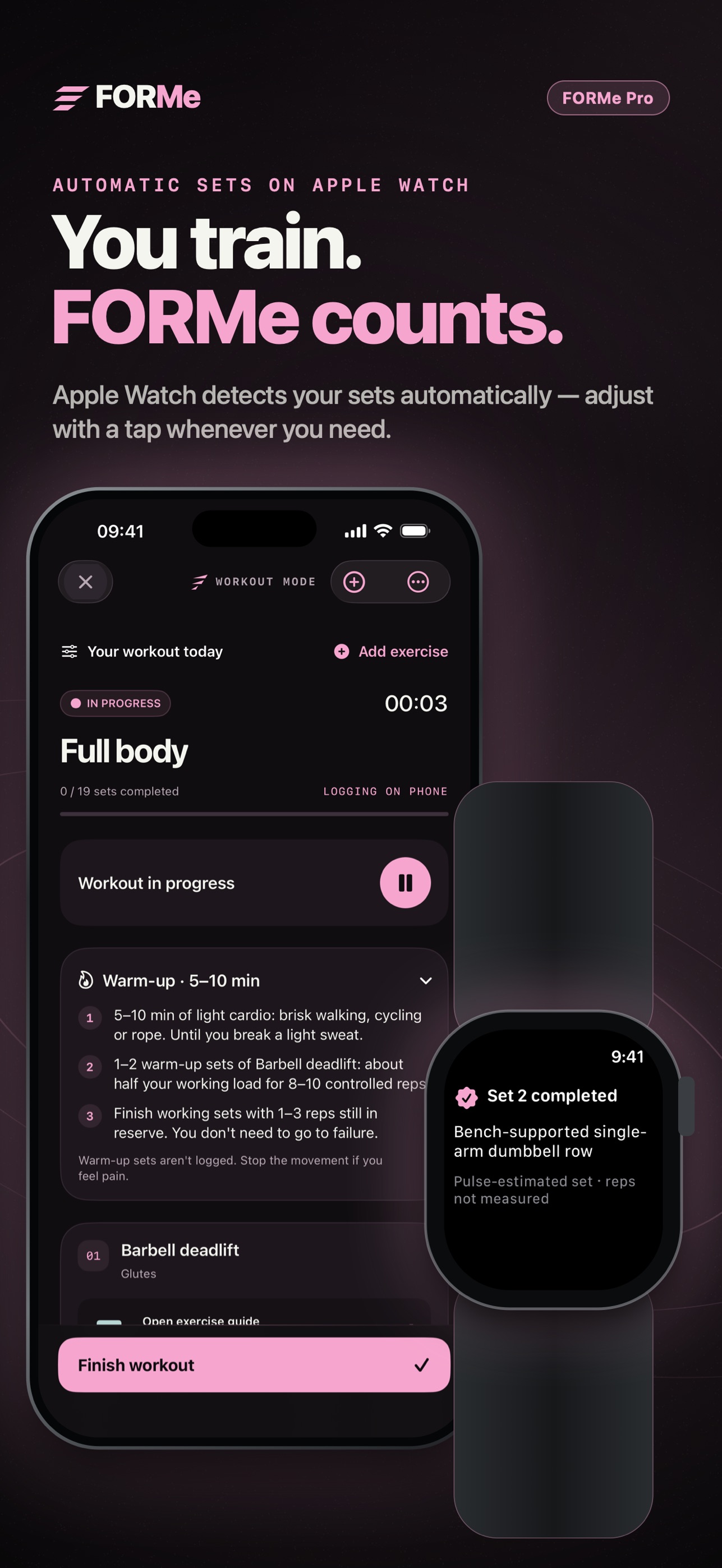 Screenshot 2 of FORMe: Workout & Coach