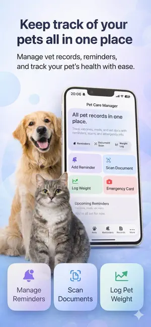 Pets Care Manager – Pet Health screenshot 1