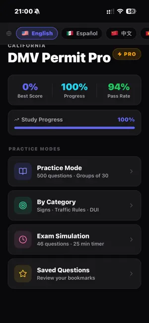 A DMV Permit Test 2026 screenshot 1