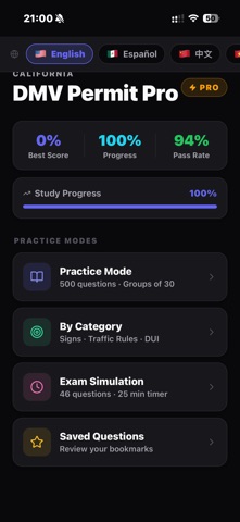 A DMV Permit Test 2026 Screenshot 1 of 5