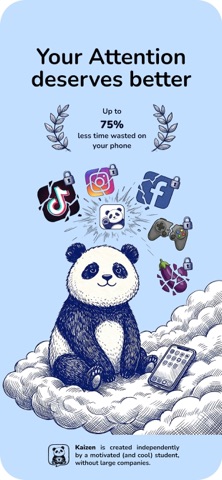 Kaizen - Screen Time & Detox iPhone screenshot