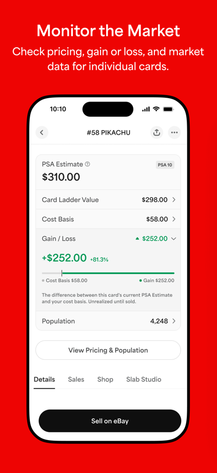 PSA: Card Tracking & Grading App Store screenshot 5