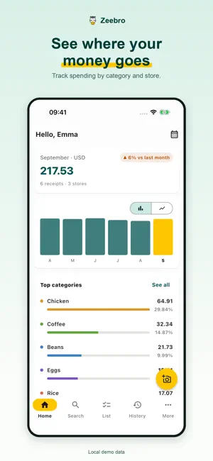 Zeebro: Track Your Spending screenshot 2
