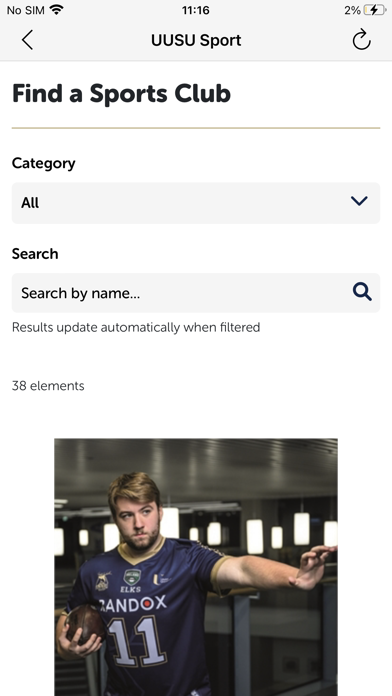 Ulster University Sport Screenshot