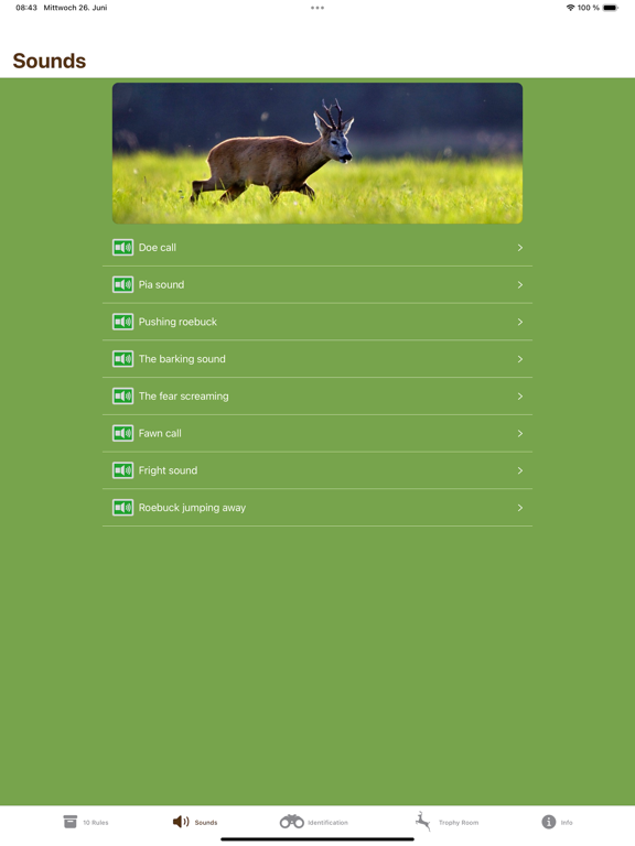 Roebuck Hunt iPad app afbeelding 2