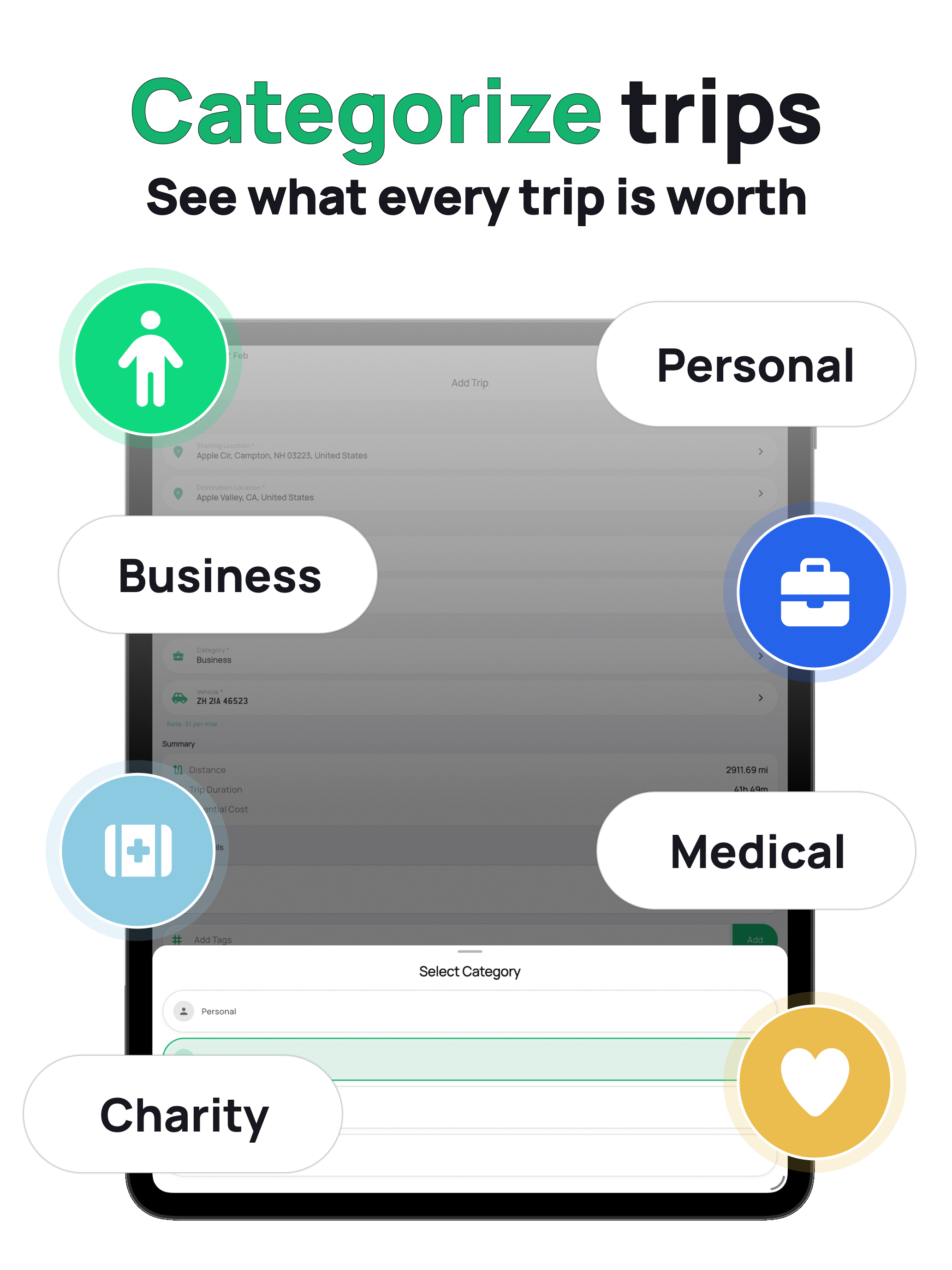 Mileage Tracker - DriverAI App