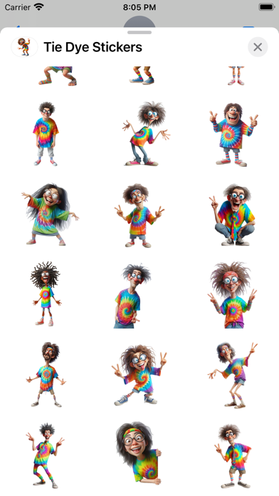 Screenshot #3 pour Tie Dye Stickers