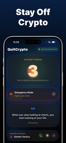 QuitCrypto - Block Trading iPhone screenshot