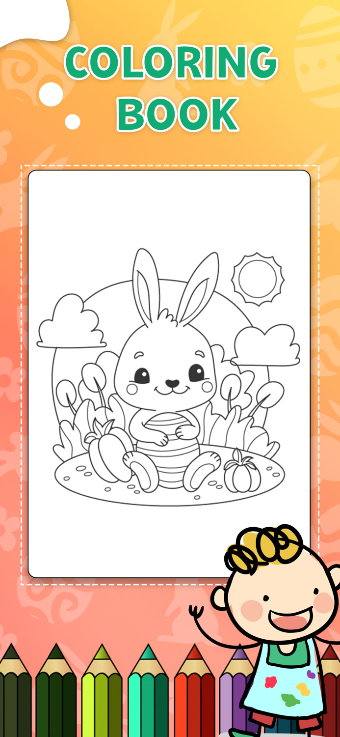 Easter Egg Coloring Book Game