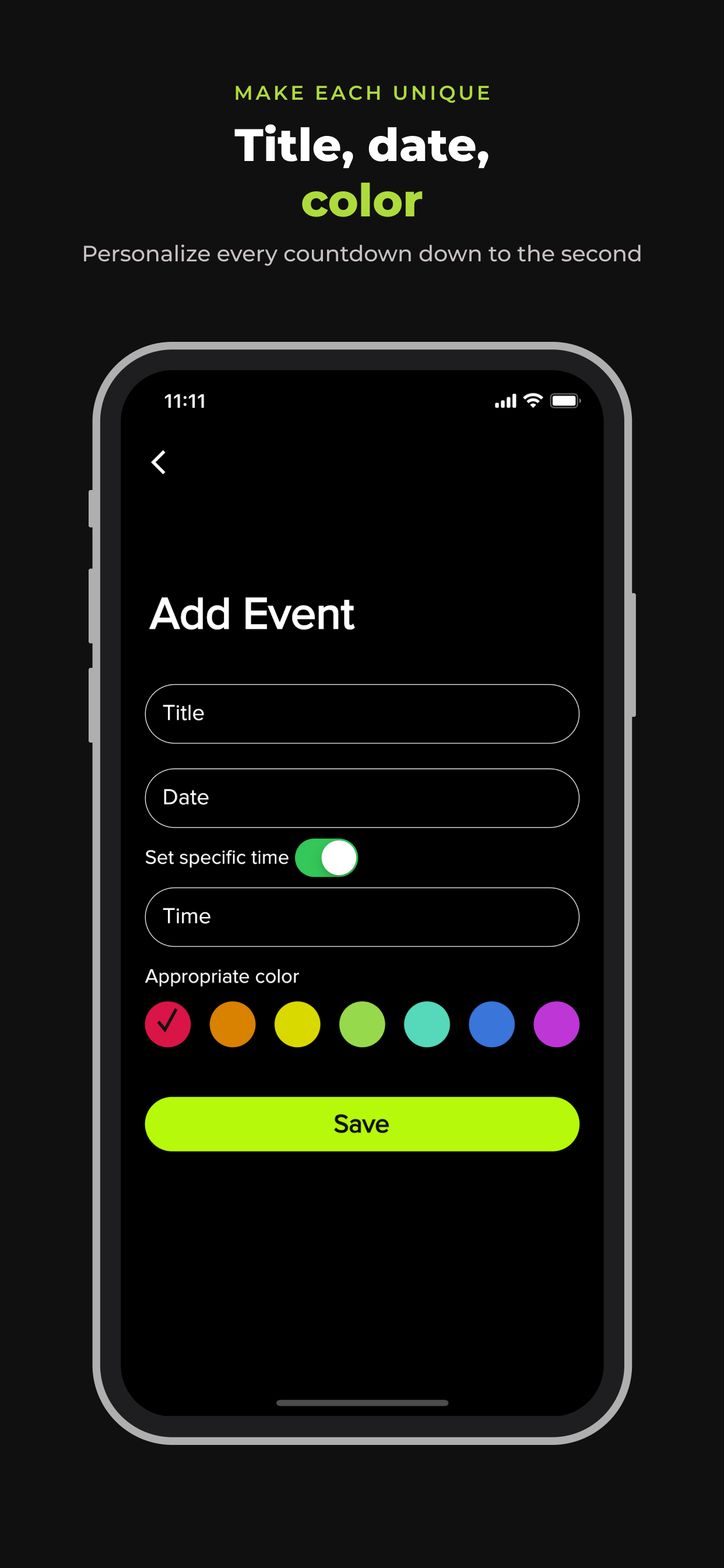 Countdown: Event Timer & Days screenshot 3