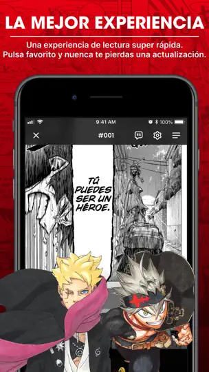 Captura de pantalla de MANGA Plus By SHUEISHA en iPhone 2
