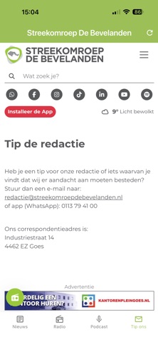 Streekomroep de Bevelanden screenshot