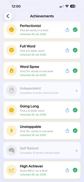 Scramblet - Word Puzzle Game screenshot 3