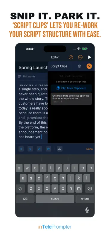 inTelePrompter screenshot 6 of 9
