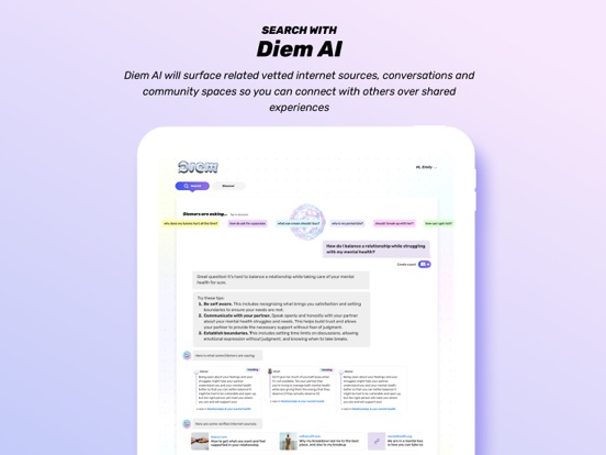 Screenshot #5 pour Diem | Search, socially