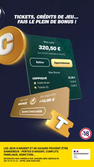 Capture d'écran de PMU PLAY - Sport, Turf & Poker sur iPhone 5