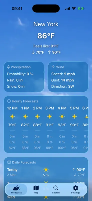 天気 + screenshot 1 of 6
