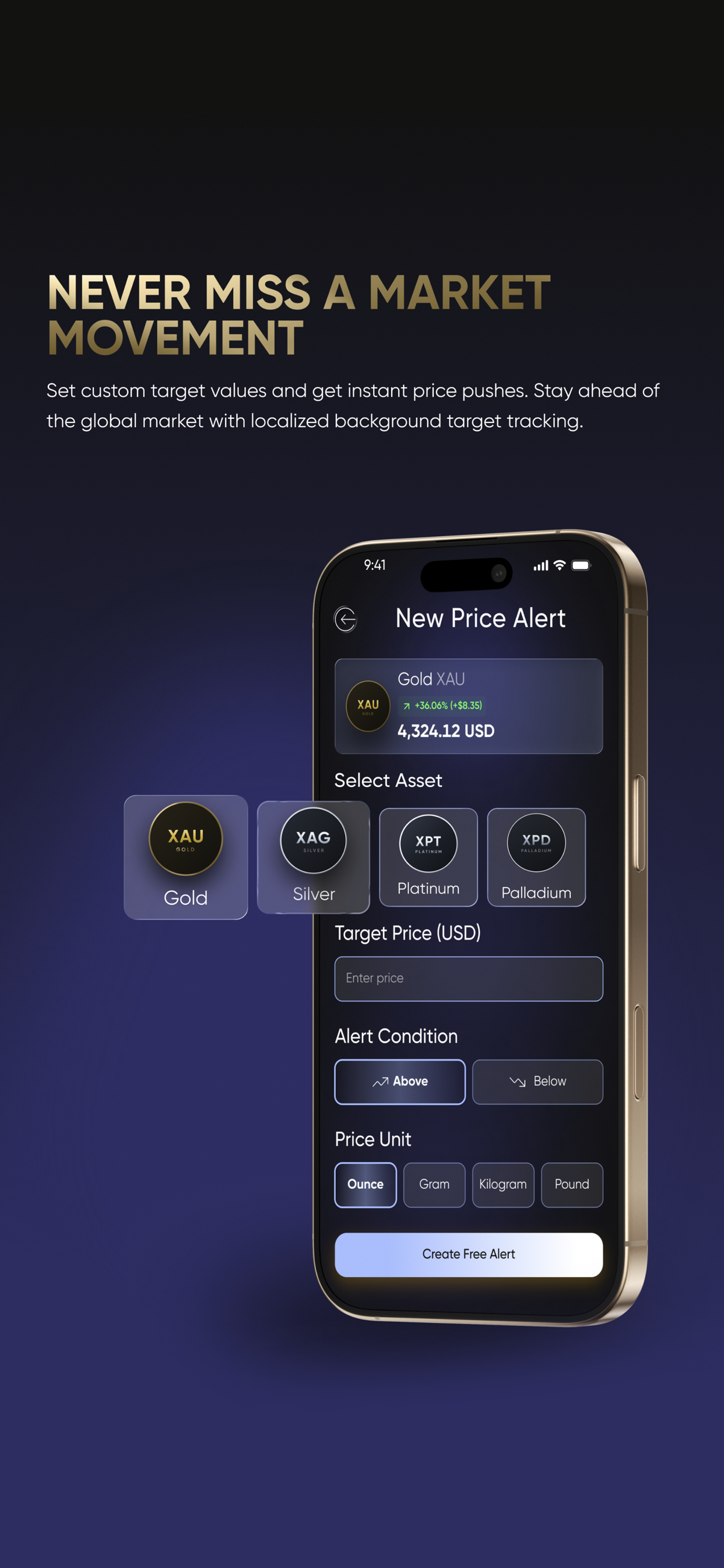 Gold Tracker - Gold price live screenshot 2