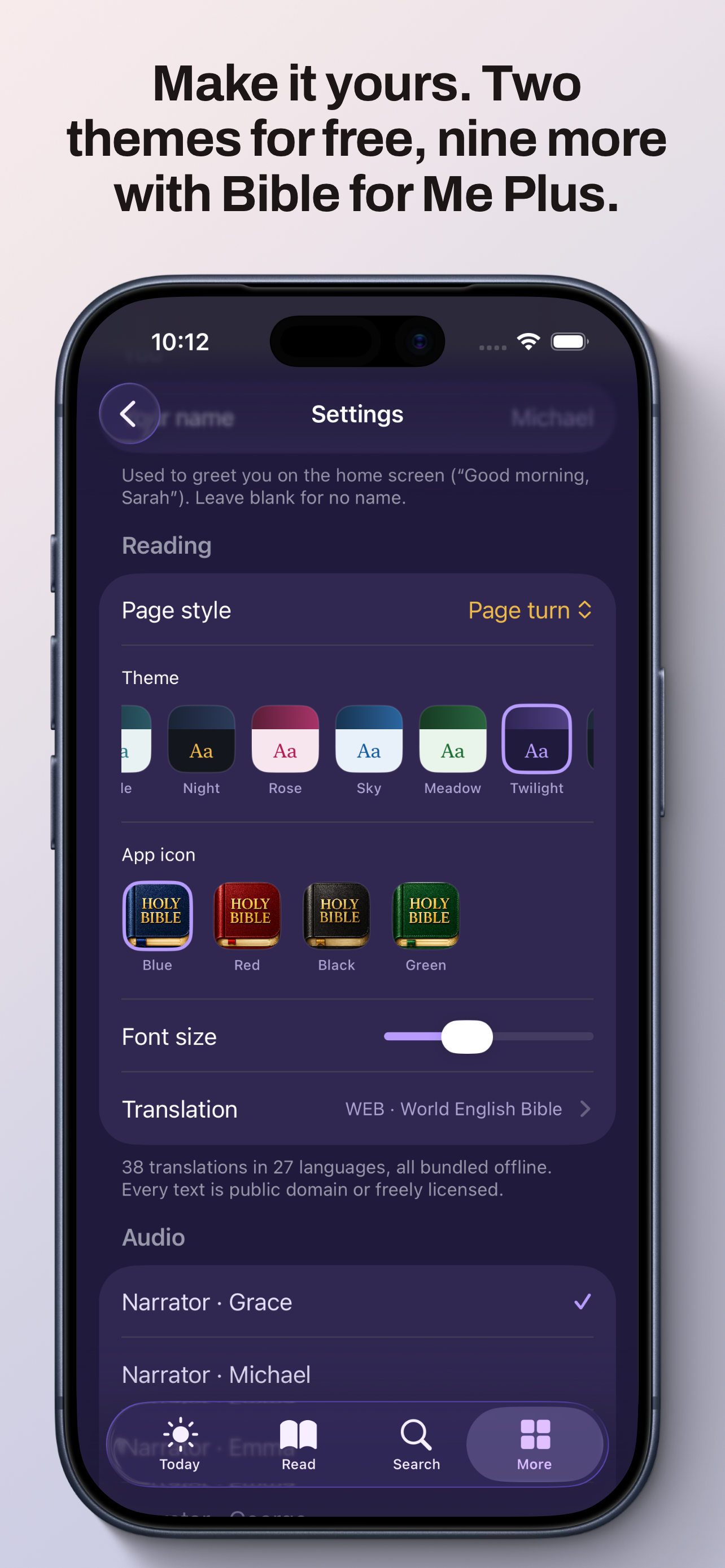 Bible for Me: Audio Bible screenshot 8